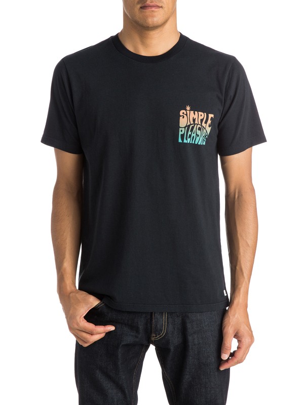quiksilver, Simple Pleasures Tee, BLACK (kvj0) 0 Simple Pleasures Tee EQYZT03701 Quiksilver