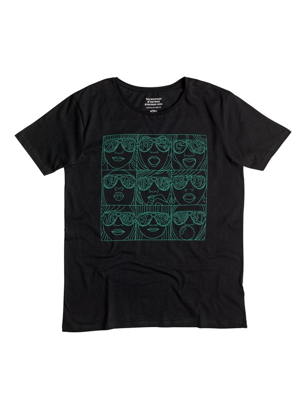 quiksilver, MALIBU EYES TEE, BLACK (kvj0) 0 MALIBU EYES TEE EQYZT03737 Quiksilver
