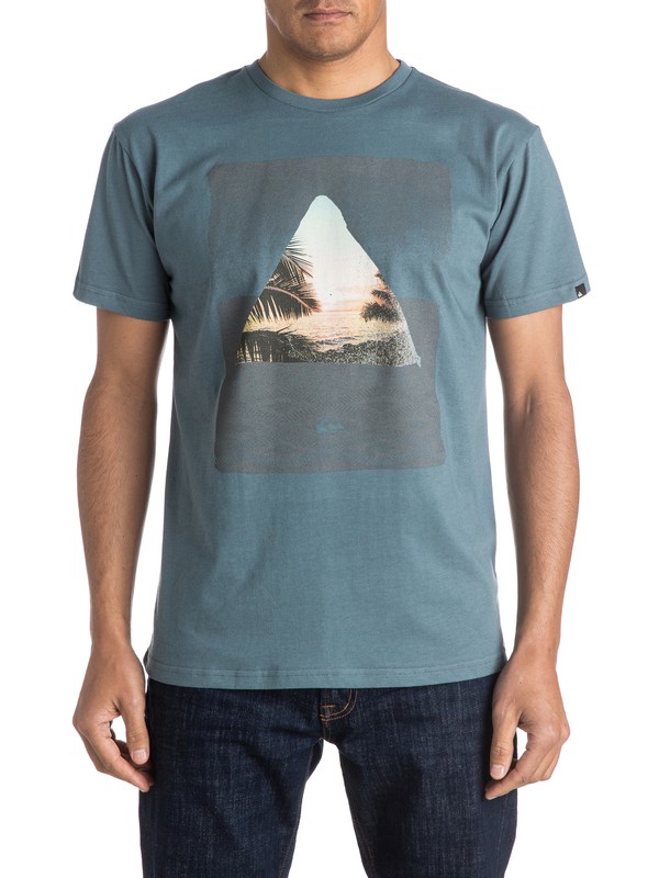 quiksilver, Classic Sintra Beach - Tee-Shirt, STORMY WEATHER (bzj0) 0 Classic Sintra Beach - Tee-Shirt EQYZT03895 Quiksilver