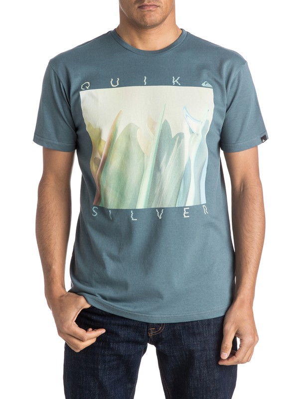 quiksilver, Classic Mug Shot - Tee-Shirt, STORMY WEATHER (bzj0) 0 Classic Mug Shot - Tee-Shirt EQYZT03909 Quiksilver