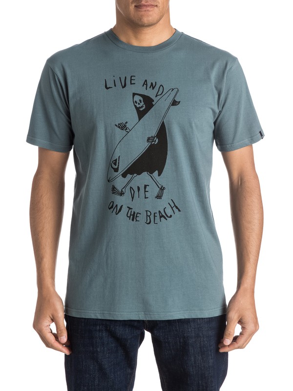 quiksilver, Class Hehe - Tee-Shirt, STORMY WEATHER (bzj0) 0 Class Hehe - Tee-Shirt EQYZT03935 Quiksilver