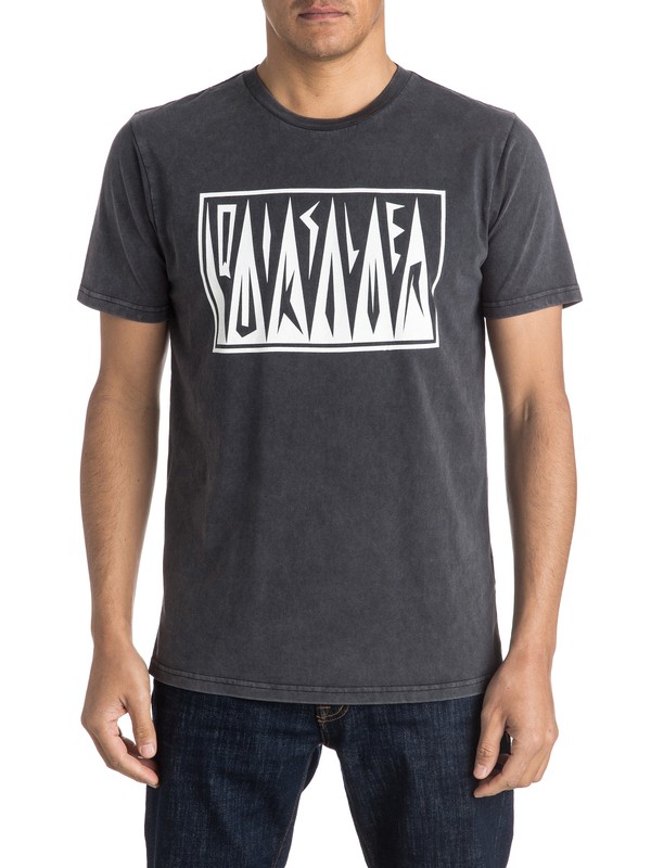 quiksilver, Afro Logo Tee, BLACK (kvj0) 0 Afro Logo Tee EQYZT03955 Quiksilver