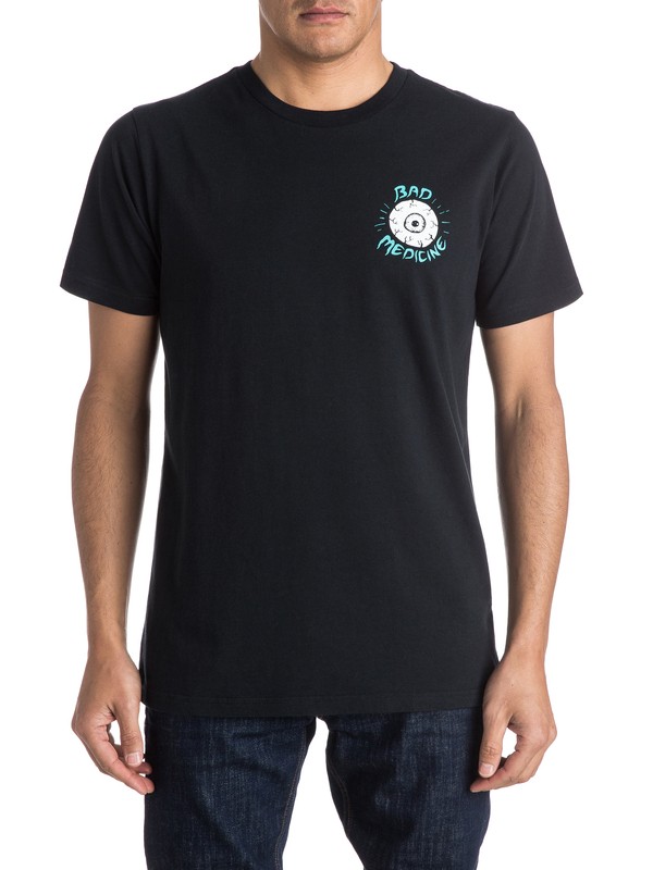 quiksilver, PM Bad Medicine - Tee-Shirt, BLACK (kvj0) 0 PM Bad Medicine - Tee-Shirt EQYZT03956 Quiksilver