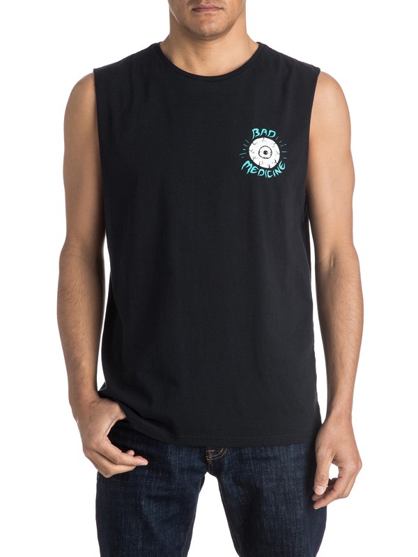 quiksilver, Bad Medicine Muscle Tank, BLACK (kvj0) 0 Bad Medicine Muscle Tank EQYZT03961 Quiksilver