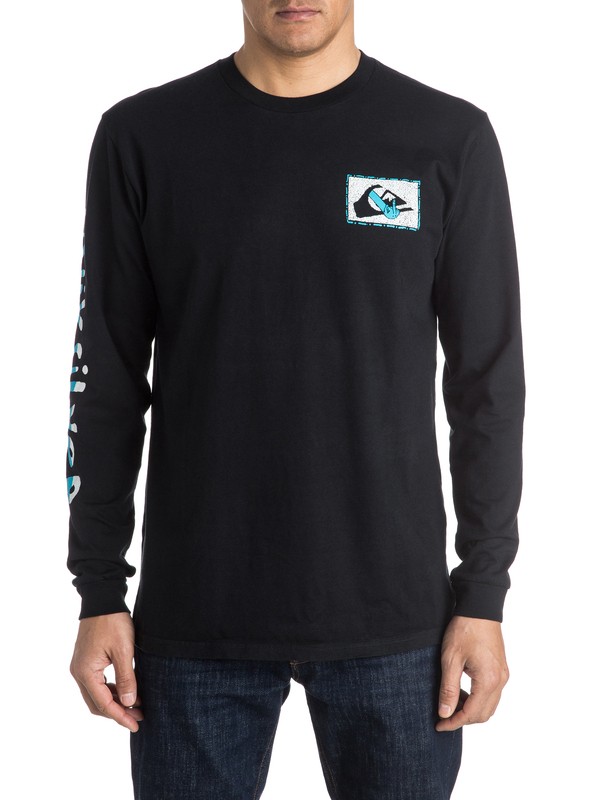 quiksilver, AM Upper Class - Tee-Shirt à manches longues, BLACK (kvj0) 0 AM Upper Class - Tee-Shirt à manches longues EQYZT03962 Quiksilver