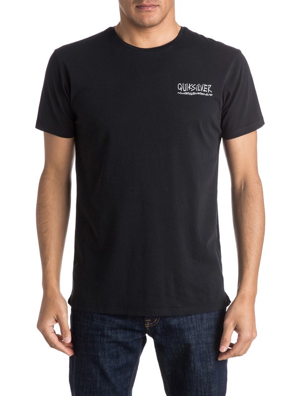 quiksilver, Logo Mountain Wave - Tee-Shirt, BLACK (kvj0) 0 Logo Mountain Wave - Tee-Shirt EQYZT03976 Quiksilver