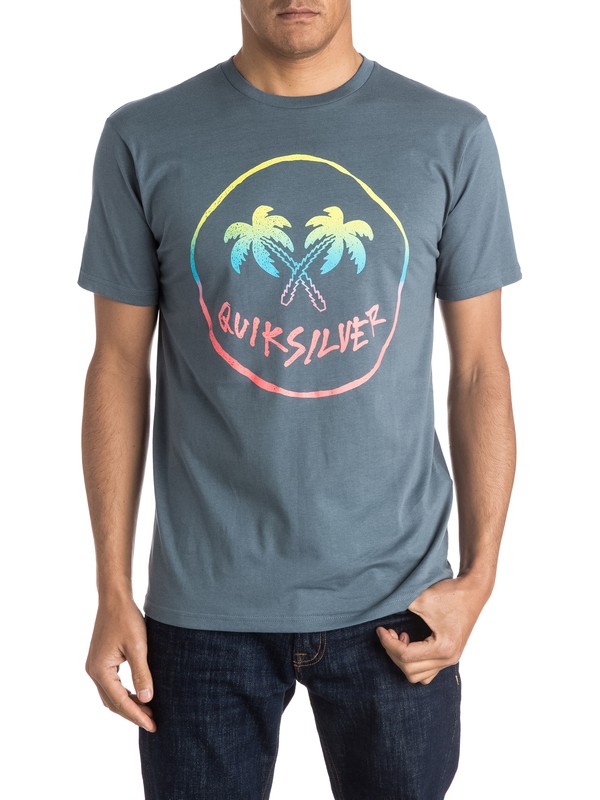 quiksilver, Classic Joker Palms - Tee-Shirt, STORMY WEATHER (bzj0) 0 Classic Joker Palms - Tee-Shirt EQYZT03992 Quiksilver