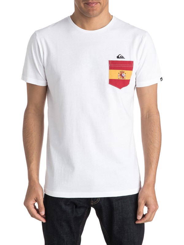 quiksilver, Spanish Team - Tee-shirt, WHITE (wbb0) 0 Spanish Team - Tee-shirt EQYZT04197 Quiksilver