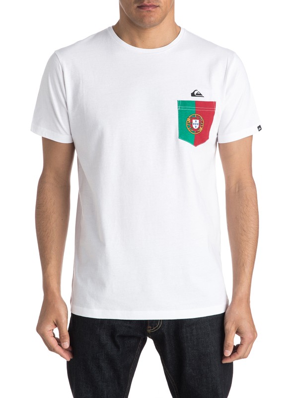 quiksilver, Portuguese Team - Tee-shirt, WHITE (wbb0) 0 Portuguese Team - Tee-shirt EQYZT04200 Quiksilver