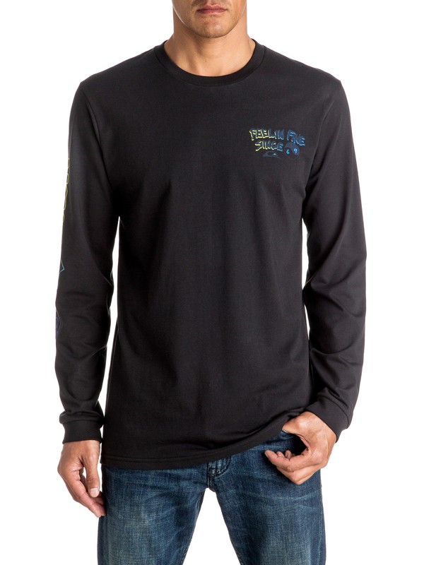 quiksilver, Feeling Fine - Tee-Shirt à manches longues, BLACK (kvj0) 0 Feeling Fine - Tee-Shirt à manches longues EQYZT04265 Quiksilver