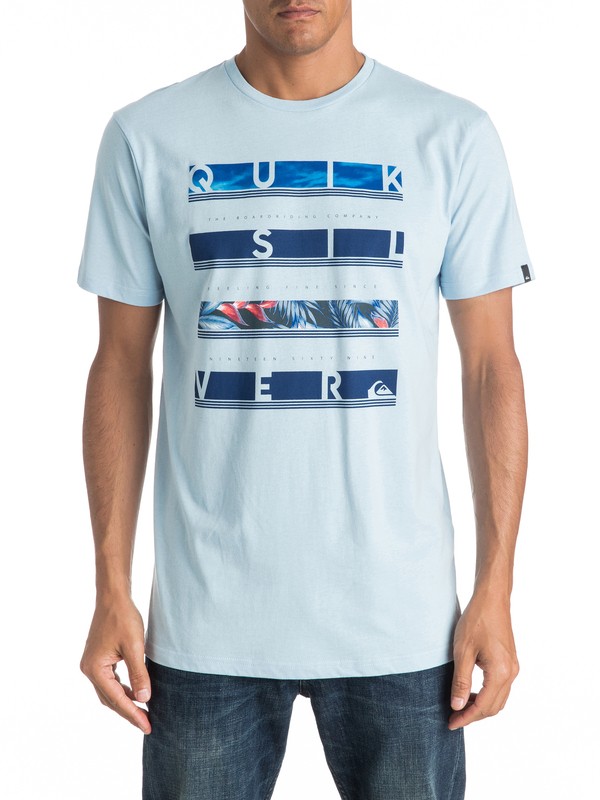 quiksilver, Classic Read Between - Tee-Shirt, ANGEL FALLS (bfg0) 0 Classic Read Between - Tee-Shirt EQYZT04280 Quiksilver