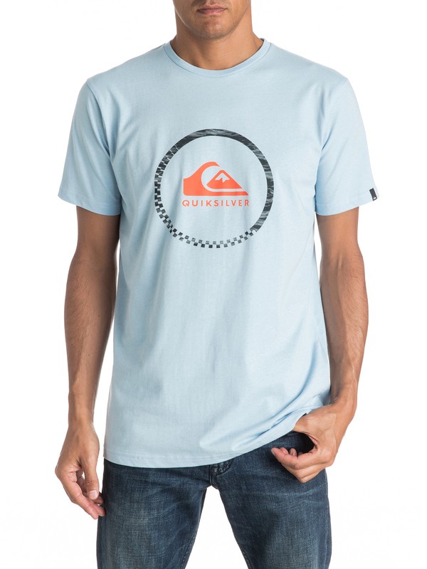 quiksilver, Classic Active Logo 3.0 - Tee-Shirt, ANGEL FALLS (bfg0) 0 Classic Active Logo 3.0 - Tee-Shirt EQYZT04285 Quiksilver