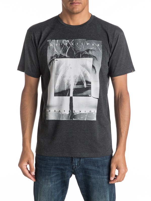 quiksilver, Heather Inverted - Tee-Shirt, CHARCOAL HEATHER (ktah) 0 Heather Inverted - Tee-Shirt EQYZT04287 Quiksilver