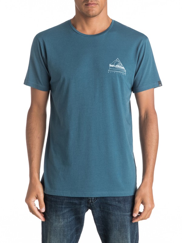 quiksilver, Garment Dye Solstice - Tee-Shirt, INDIAN TEAL (bqk0) 0 Garment Dye Solstice - Tee-Shirt EQYZT04295 Quiksilver