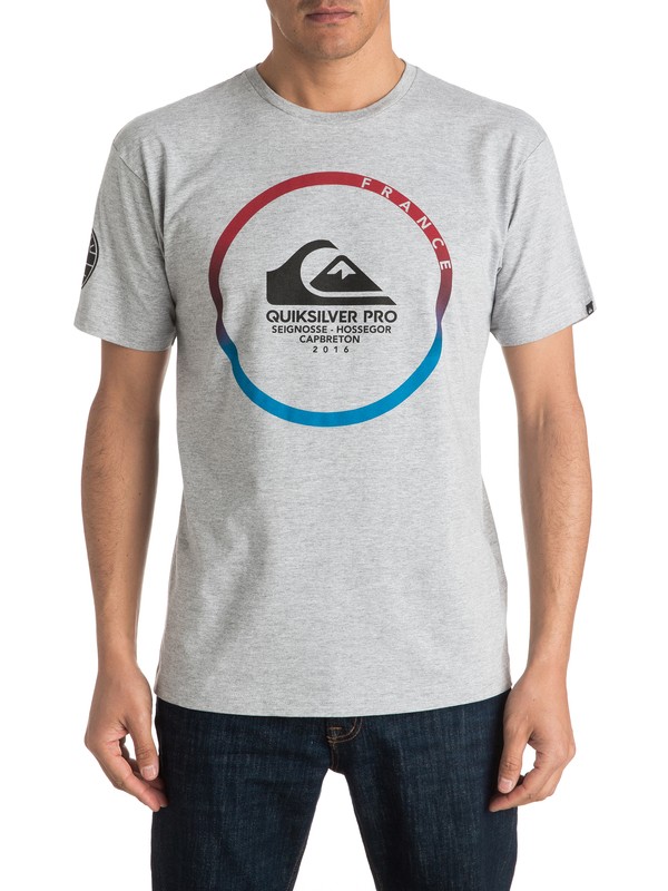quiksilver, QS Pro France 2016 - Tee-Shirt, ATHLETIC HEATHER (sgrh) 0 QS Pro France 2016 - Tee-Shirt EQYZT04425 Quiksilver