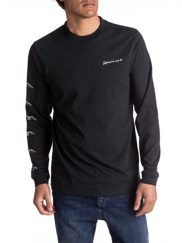 quiksilver, Malibu Motion Long Sleeve Tee, BLACK (kvj0) 0 Malibu Motion Long Sleeve Tee EQYZT04470 Quiksilver