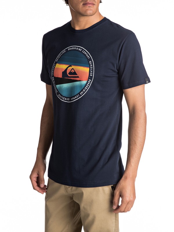 quiksilver, Classic Last Tree - Maglietta da Uomo, NAVY BLAZER (byj0) 0 Classic Last Tree - Maglietta da Uomo Blue EQYZT04498 Quiksilver