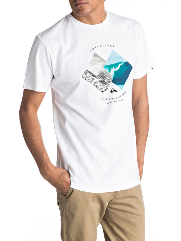 quiksilver, Classic Pleasure Zone - Maglietta da Uomo, WHITE (wbb0) 0 Classic Pleasure Zone - Maglietta da Uomo White EQYZT04503 Quiksilver