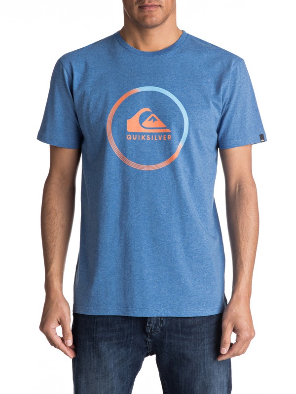 quiksilver, Classic Active Logo - T Shirt, TURKISH SEA HEATHER (bqsh) 0 Classic Active Logo - T Shirt EQYZT04519 Quiksilver