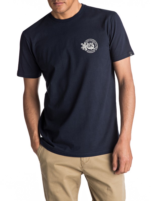 quiksilver, Classic Rad Tiger - T Shirt pour Homme, NAVY BLAZER (byj0) 0 Classic Rad Tiger - T Shirt pour Homme EQYZT04532 Quiksilver