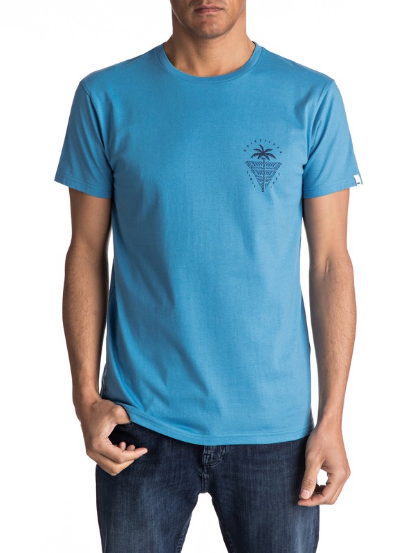 quiksilver, Sust East Palm Break Tee, CENDRE BLUE (bll0) 0 Sust East Palm Break Tee EQYZT04549 Quiksilver