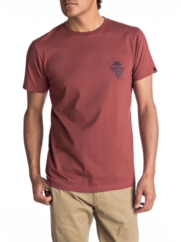 quiksilver, Sust East Palm Break - T Shirt col rond pour Homme, APPLE BUTTER (cph0) 0 Sust East Palm Break - T Shirt col rond pour Homme EQYZT04549 Quiksilver