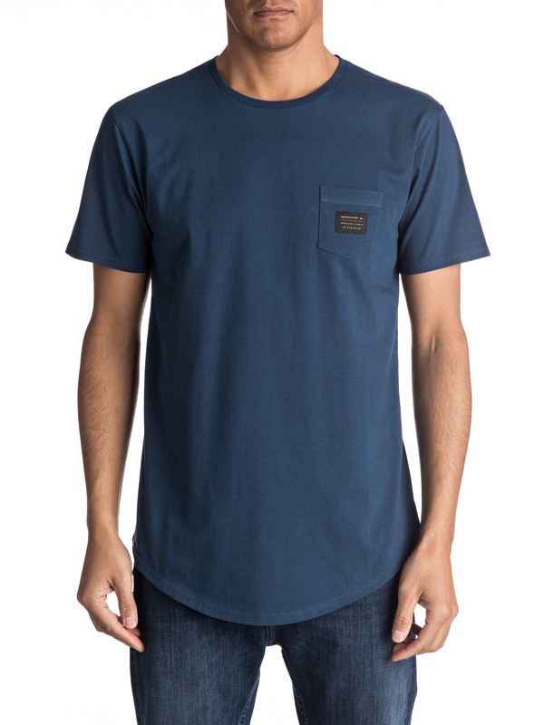 quiksilver, Scallop East Woven - T Shirt pour Homme, DARK DENIM (brq0) 0 Scallop East Woven - T Shirt pour Homme EQYZT04555 Quiksilver