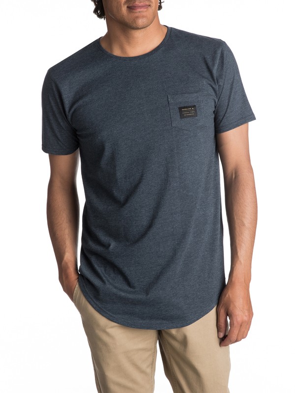 quiksilver, Scallop East Woven - Camiseta para Hombre, DARK DENIM HEATHER (brqh) 0 Scallop East Woven - Camiseta para Hombre EQYZT04555 Quiksilver
