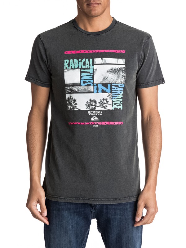 quiksilver, Speciality Radical Trip - Tee-Shirt pour Homme, BLACK (kvj0) 0 Speciality Radical Trip - Tee-Shirt pour Homme EQYZT04560 Quiksilver