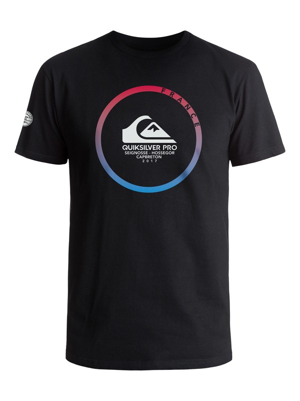 quiksilver, Quik Pro France Tee 2017 - T-Shirt pour Homme, BLACK (kvj0) 0 Quik Pro France Tee 2017 - T-Shirt pour Homme EQYZT04611 Quiksilver