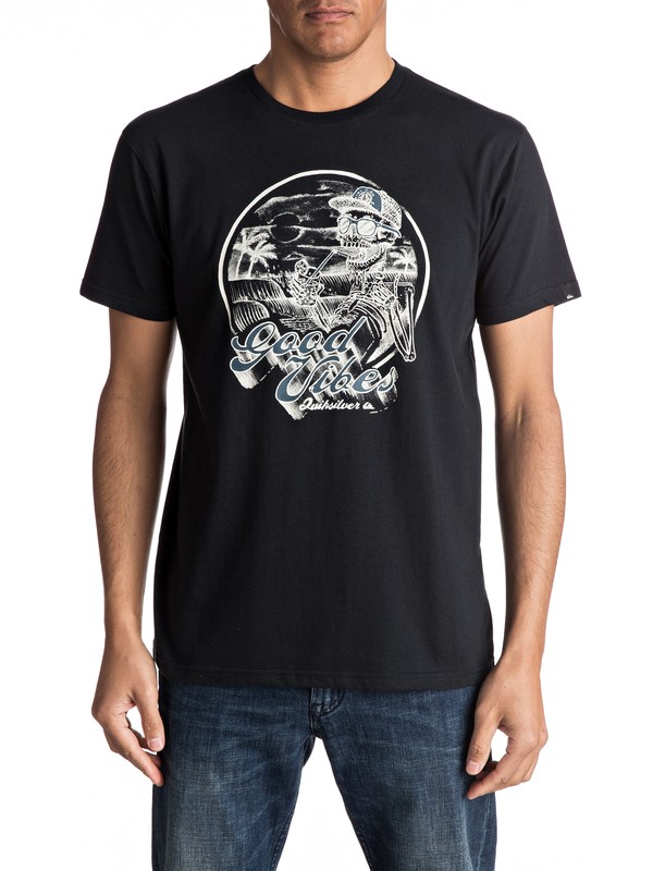 quiksilver, Vibes - Tee-Shirt, BLACK (kvj0) 0 Vibes - Tee-Shirt EQYZT04711 Quiksilver