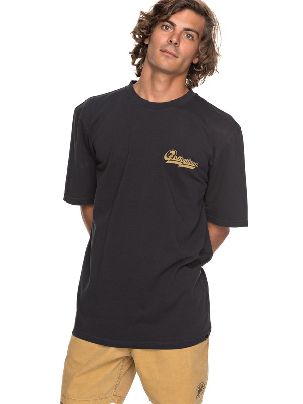 quiksilver, Hood Loves - T-Shirt, TARMAC (kta0) 0 Hood Loves - T-Shirt Black EQYZT04736 Quiksilver