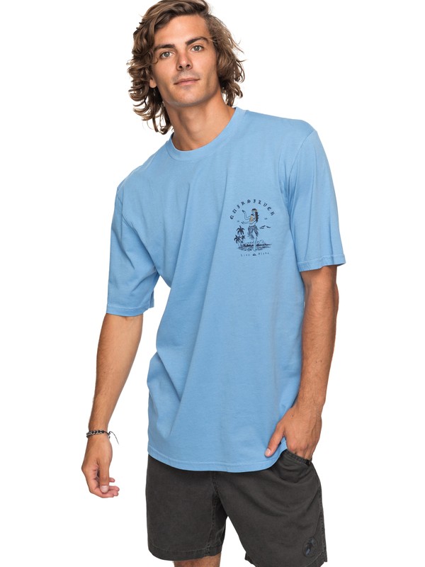 quiksilver, Curve Love - T-Shirt, SILVER LAKE BLUE (bjq0) 0 Curve Love - T-Shirt Blue EQYZT04738 Quiksilver