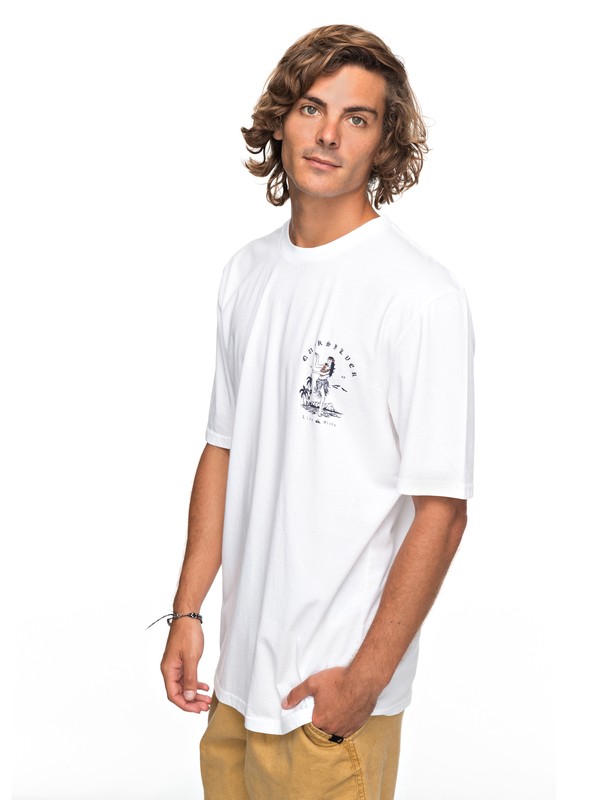 quiksilver, Curve Love - Camiseta para Hombre, WHITE (wbb0) 0 Curve Love - Camiseta para Hombre Blanco EQYZT04738 Quiksilver