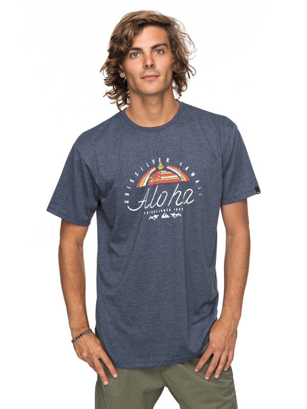 quiksilver, Heather King St - T-Shirt, NAVY BLAZER HEATHER (byjh) 0 Heather King St - T-Shirt EQYZT04741 Quiksilver