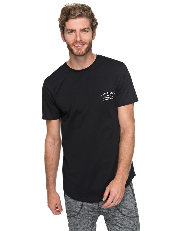 quiksilver, Scallop Spacer Facer - Maglietta da Uomo, BLACK (kvj0) 0 Scallop Spacer Facer - Maglietta da Uomo Black EQYZT04744 Quiksilver