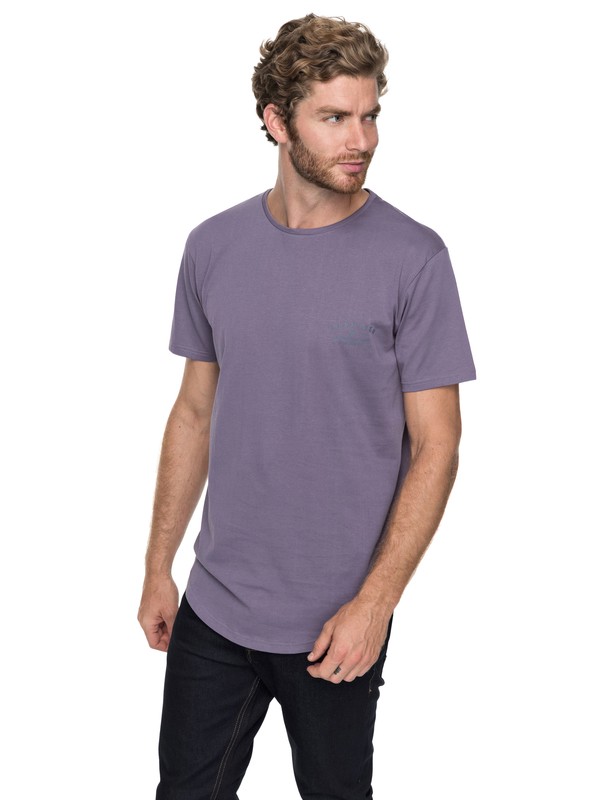 quiksilver, Scallop Spacer Facer - T-Shirt, CADET (pnm0) 0 Scallop Spacer Facer - T-Shirt Purple EQYZT04744 Quiksilver