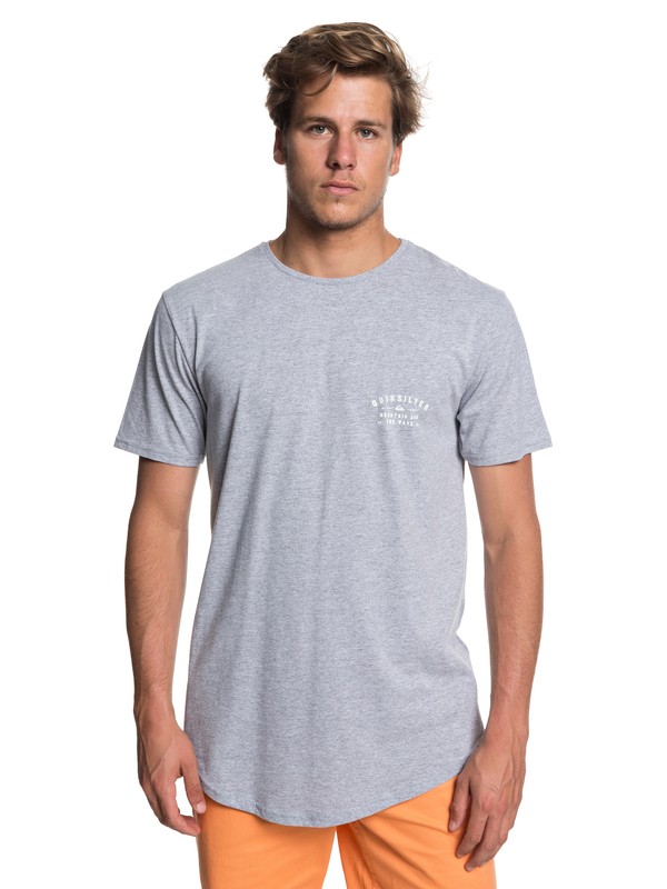 quiksilver, Scallop Spacer Facer - T-Shirt for Men, ATHLETIC HEATHER (sgrh) 0 Scallop Spacer Facer - T-Shirt for Men Gray EQYZT04744 Quiksilver