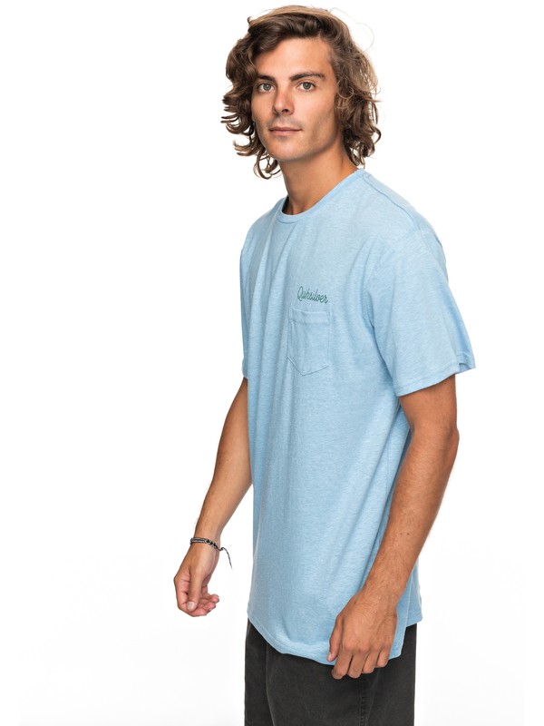 quiksilver, Activist Morning Slides Pocket Tee, DUSK BLUE (bhc0) 0 Activist Morning Slides Pocket Tee Blue EQYZT04765 Quiksilver