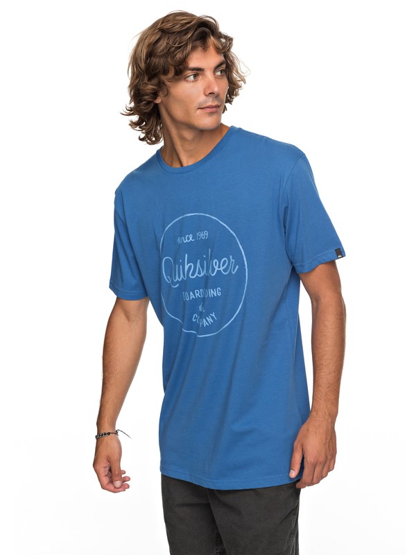 quiksilver, Classic Morning Slides - T-Shirt, BRIGHT COBALT (bpc0) 0 Classic Morning Slides - T-Shirt Blue EQYZT04774 Quiksilver