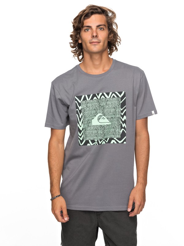 quiksilver, Classic Nano Spano - Maglietta da Uomo, QUIET SHADE (kze0) 0 Classic Nano Spano - Maglietta da Uomo Black EQYZT04775 Quiksilver