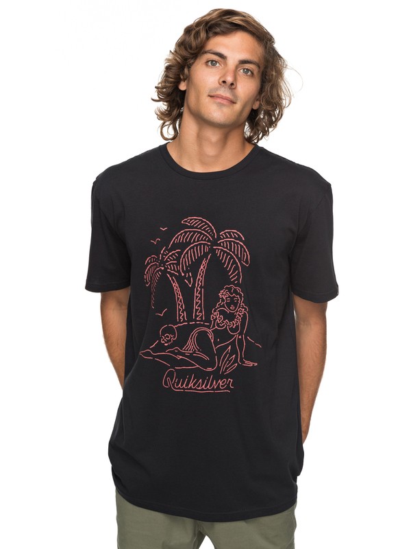 quiksilver, Classic Sayin - T-Shirt, BLACK (kvj0) 0 Classic Sayin - T-Shirt Black EQYZT04776 Quiksilver