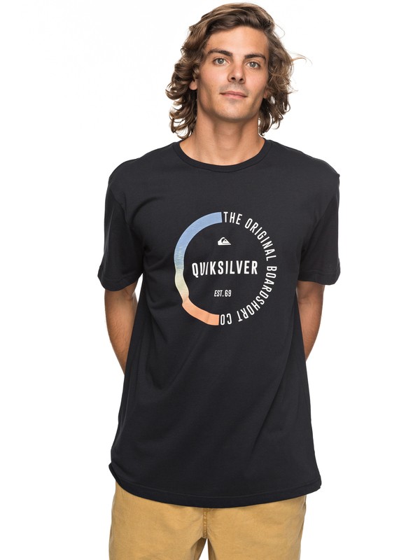 quiksilver, Classic Revenge - T Shirt col rond pour Homme, BLACK (kvj0) 0 Classic Revenge - T Shirt col rond pour Homme Noir EQYZT04777 Quiksilver
