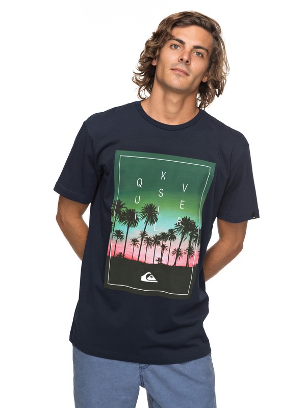 quiksilver, Classic Salina Stars - T-Shirt für Männer, NAVY BLAZER (byj0) 0 Classic Salina Stars - T-Shirt für Männer Blau EQYZT04778 Quiksilver