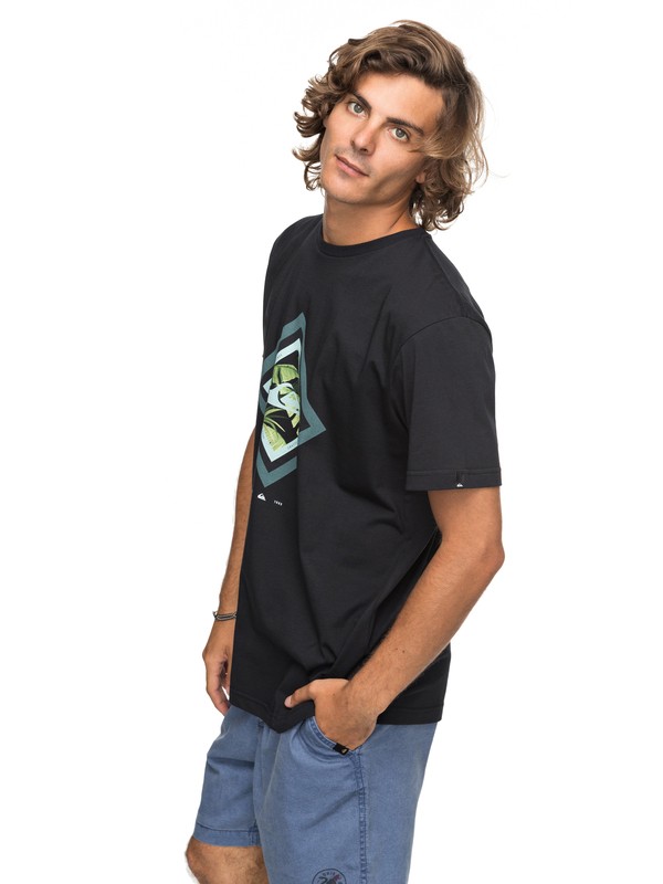 quiksilver, Classic Crimson Skyline - T-Shirt für Männer, BLACK (kvj0) 0 Classic Crimson Skyline - T-Shirt für Männer Schwarz EQYZT04781 Quiksilver