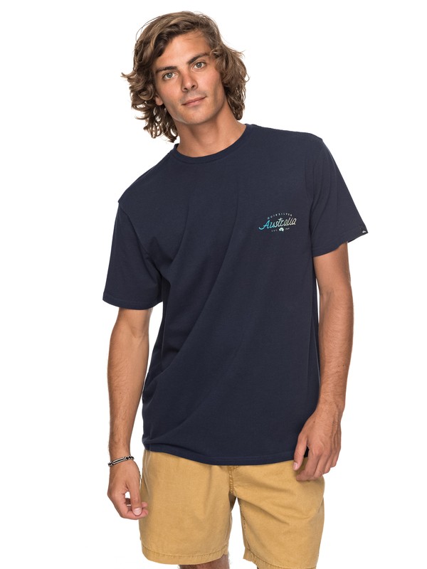 quiksilver, Classic Bering Way - T Shirt col rond pour Homme, NAVY BLAZER (byj0) 0 Classic Bering Way - T Shirt col rond pour Homme EQYZT04788 Quiksilver