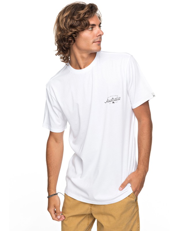 quiksilver, Classic Bering Way - T-Shirt, WHITE (wbb0) 0 Classic Bering Way - T-Shirt White EQYZT04788 Quiksilver