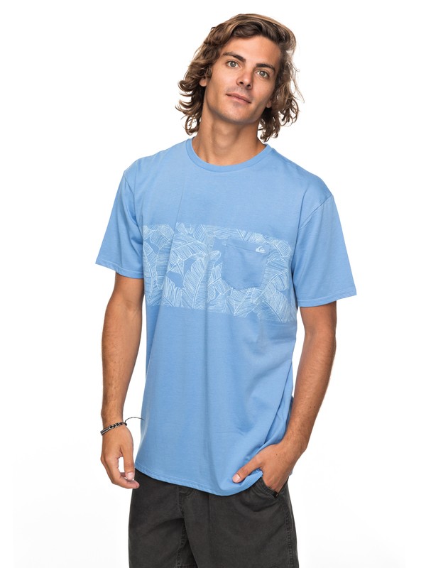 quiksilver, Mantra Right - Pocket-T-Shirt für Männer, SILVER LAKE BLUE (bjq0) 0 Mantra Right - Pocket-T-Shirt für Männer Blau EQYZT04790 Quiksilver
