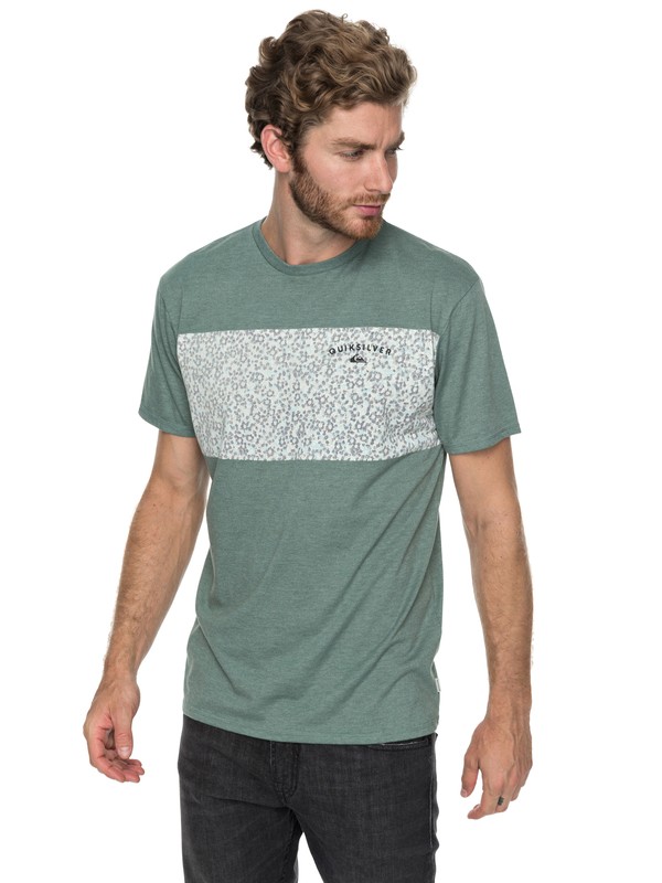 quiksilver, Cactus Falls - T Shirt col rond pour Homme, TRELLIS HEATHER (bkwh) 0 Cactus Falls - T Shirt col rond pour Homme EQYZT04792 Quiksilver