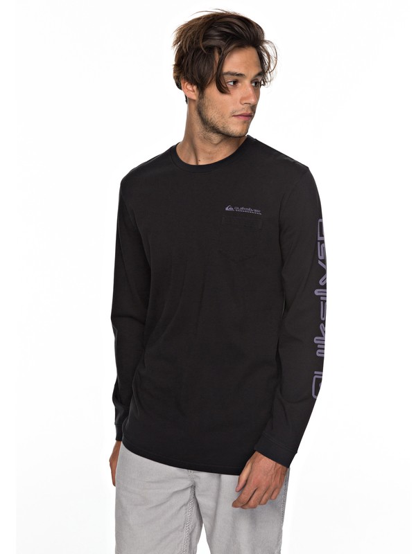 quiksilver, Omni Hazard Long Sleeve Tee, BLACK (kvj0) 0 Omni Hazard Long Sleeve Tee EQYZT04818 Quiksilver